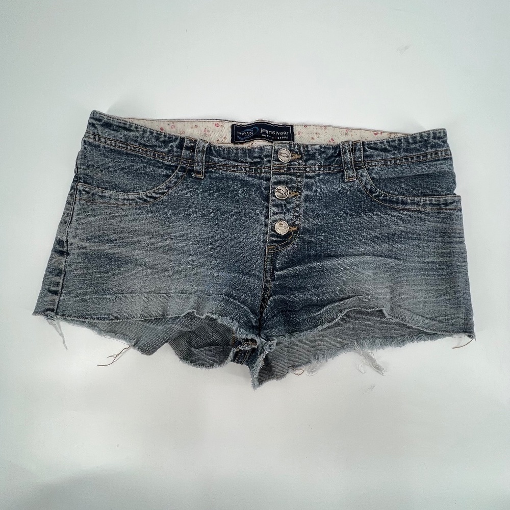 Weather Vane Cut Off Button Fly Jean Shorts Size 32 Women's